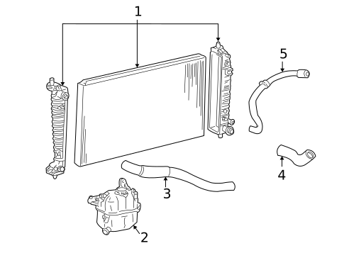 Radiator & Components for 2004 Mercury Monterey #0