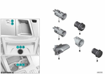 61349302236 - Vehicle Electrical System: Socket, Lighter with Led for BMW Image