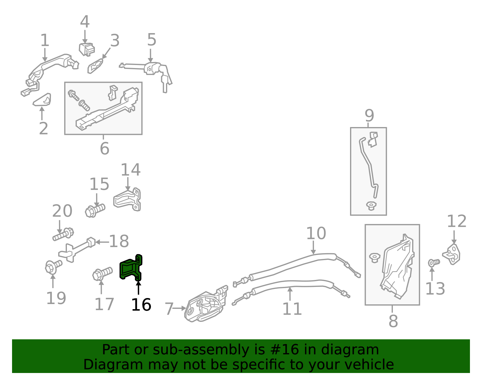 67420-TG7-A01ZZ - Door Hinge 2016-2025 Honda | Honda Parts Online