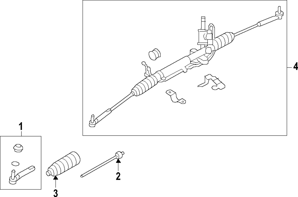 Genuine Toyota Rack And Pinion Assembly part# SU003-10781