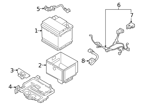 Battery for 2017 Kia Forte5 #0