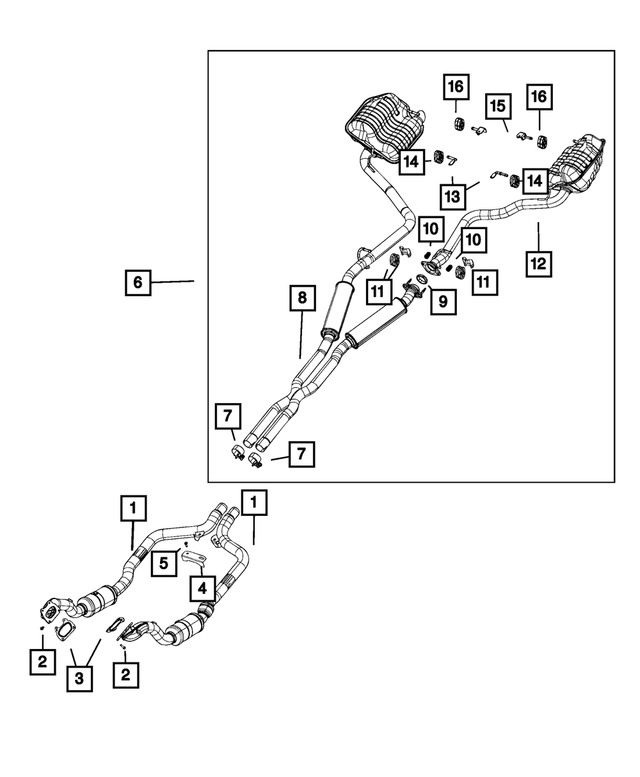 68038390AE - Exhaust: Front Pipe And Converter, Right for Mopar Image