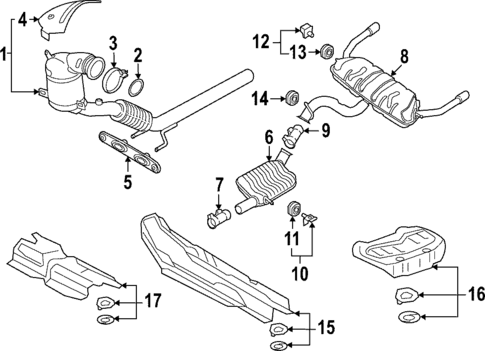 Exhaust Components for 2024 Audi A3 Quattro #1