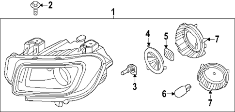 Bulbs - Chassis for 2021 Hyundai Venue #1