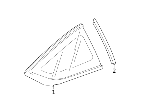 Glass & Hardware for 2014 Honda Accord #0