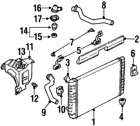 Radiator & Components for 1999 Chevrolet Monte Carlo #0