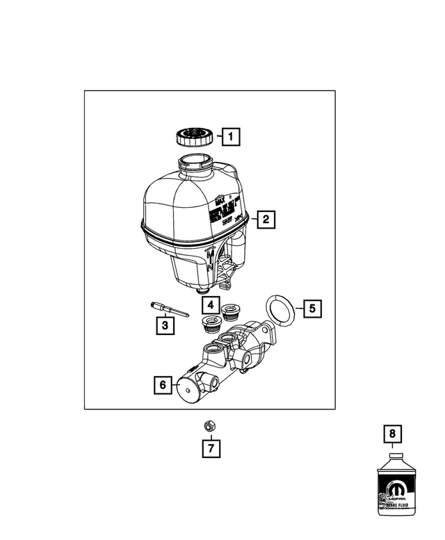 5183872AA - Brakes: Hex Lock Nut for Mopar Image image