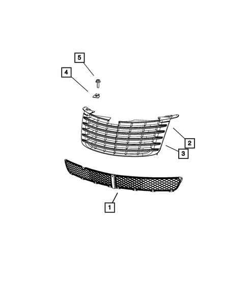 Grilles for 2008 Chrysler PT Cruiser #0