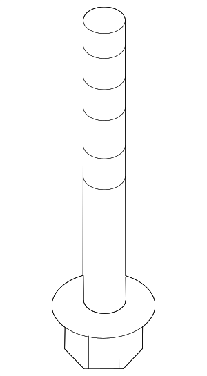 54459EN01B - : Suspension Cross-Member Mount Bolt for Nissan: LEAF, Sentra Image