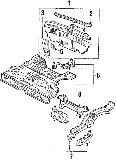Rear Body for 1991 Honda CRX #0