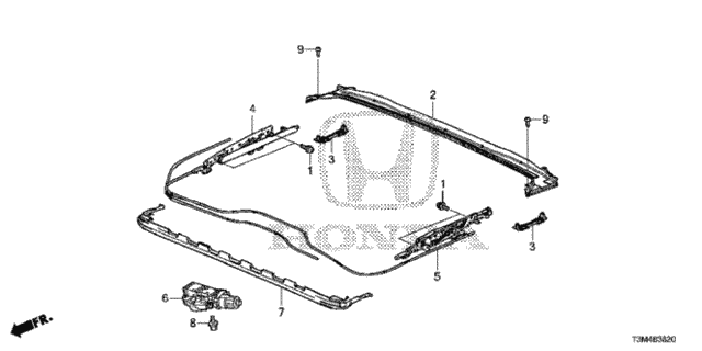 Sliding Roof Components for 2017 Honda Accord #0