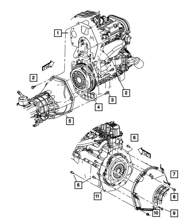 53004473 - Clutch: Clutch Housing Spacer for Mopar Image