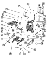 68021703AA - Interior Trim: Seat Shield, Left for Dodge: Caliber | Jeep: Compass, Patriot Image