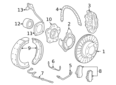 Rear Brakes for 1999 Porsche 911 #1
