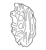 98635242401 - Brakes: Caliper for Porsche: Boxster, Cayman Image