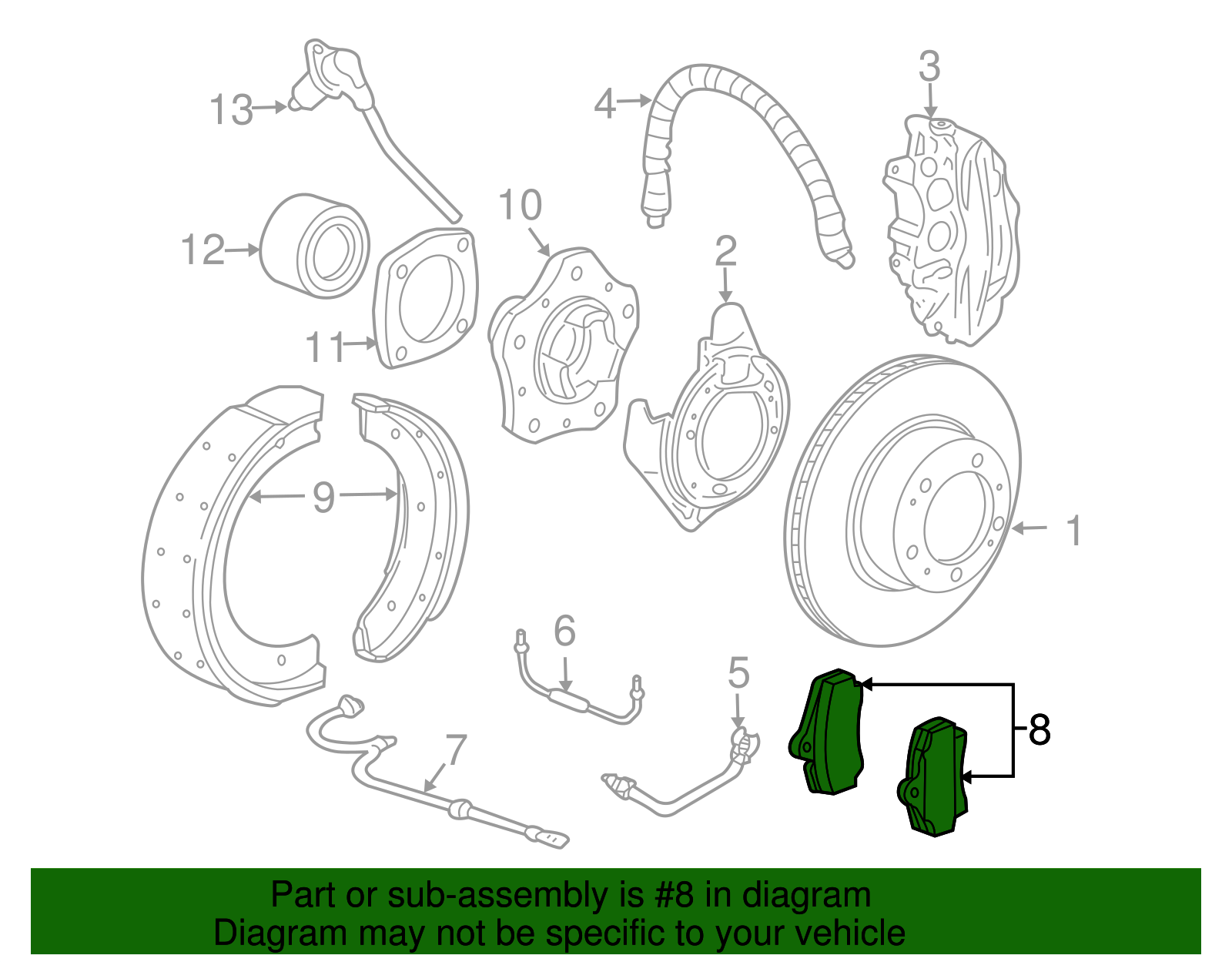 1 Set Of Brake Pads (986-352-939-11)