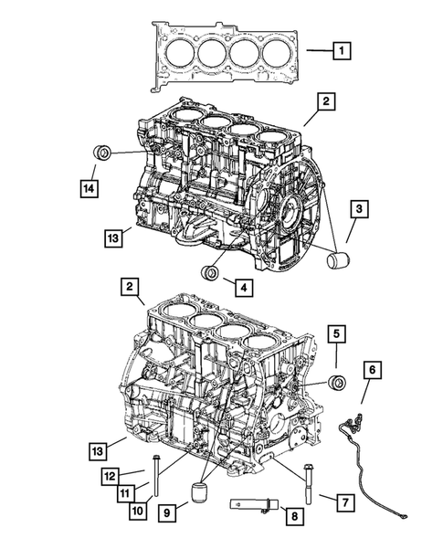 Cylinder Block for 2008 Jeep Compass | My Mopar Parts
