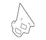 6H6Z18D583A - Body: Upper Duct Bracket for Lincoln: MKZ, Zephyr Image