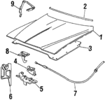 14090801 - Body: Hood for Chevrolet: Monte Carlo Image