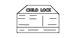 8249156B00 - Body: Child Lock Label for Suzuki Image