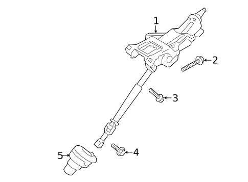 Steering Column Assembly for 2023 Volvo V60 #2