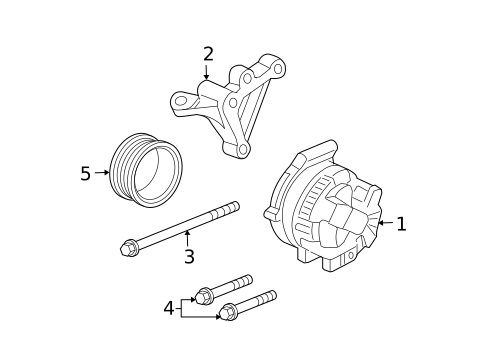 Alternator for 2008 Acura TSX #1