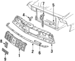 25555585 - Body: Grille for Oldsmobile: Delta 88 Image