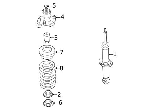 Suspension, Springs & Related Components for 2002 Volkswagen Passat #0