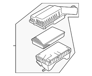 55559963 - : Air Cleaner Assembly for Saab: 9-3, 9-3X Image