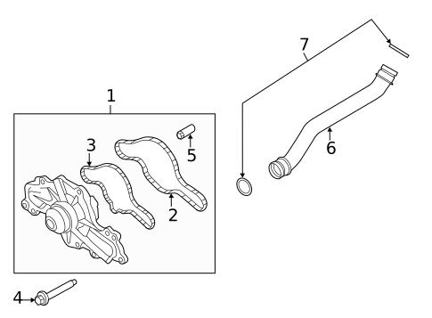Water Pump & Related Components for 2012 Ford Explorer #0