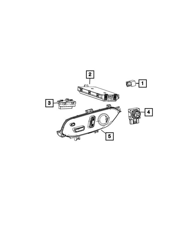 68673723AB - Interior Trim: Seat Memory Module for Mopar Image