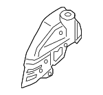 41147259560 - Body: Inner Wheelhouse for BMW: 528i, 528i xDrive, 535d, 535d xDrive, 535i, 535i xDrive, 550i, 550i xDrive, 640i Gran Coupe, 640i xDrive Gran Coupe, 650i Gran Coupe, 650i xDrive Gran Coupe, ActiveHybrid 5, M5, M6 Gran Coupe Image