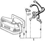 33501SG7A00 - : Lens &amp; Housing for Honda Image