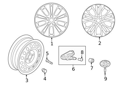 Tire Pressure Monitor Components for 2012 Hyundai Azera #1