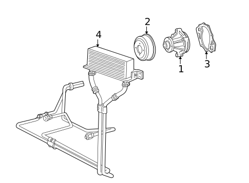 Water Pump for 1995 Ford E-350 Econoline Club Wagon #0