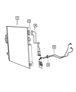 68033237AA - Cooling: A/c And Trans Cooler Condenser for Jeep: Liberty Image