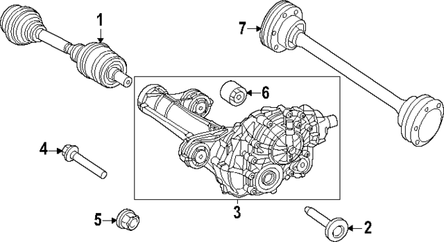 907330100064 - Suspension: Axle Assembly for Mercedes-Benz Image image
