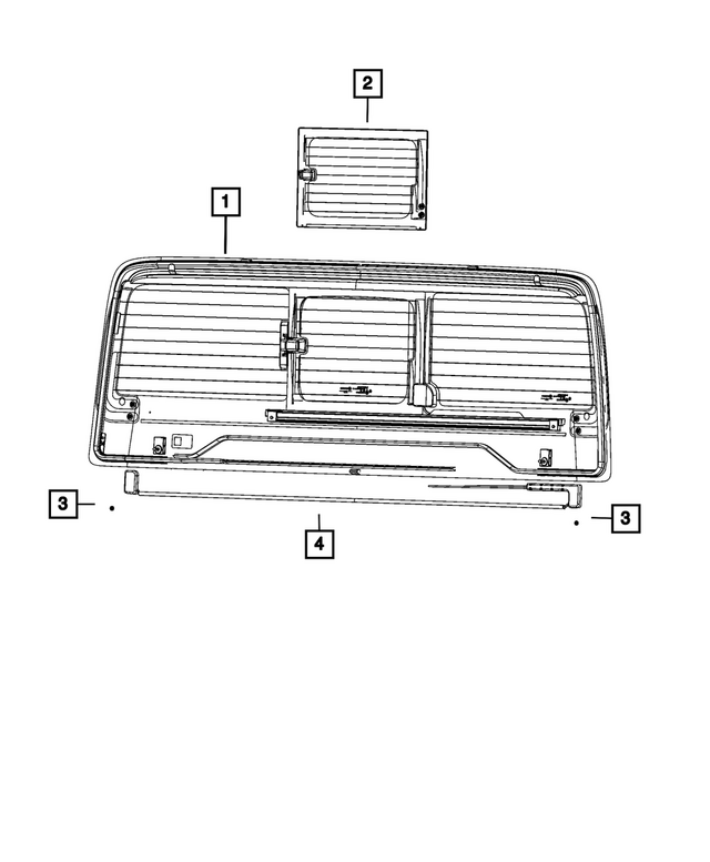 68365834AO - Glass: Backlite Glass for Mopar Image