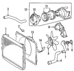 1671107040 - Cooling System: Shroud for Toyota Image