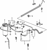 17713SA5003 - Electrical/Exhaust/Heater/Fuel: CLAMP, FUEL VENT PIPE (BLACK) for Honda Image
