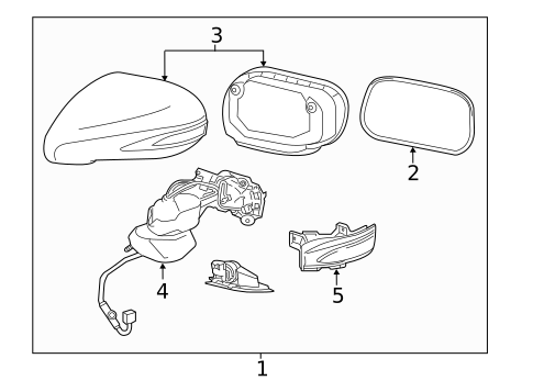 Outside Mirrors for 2011 Lexus HS250h #0