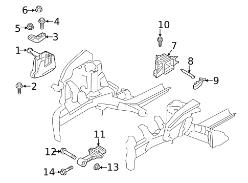 Engine & Trans Mounting for 2022 Kia Soul #1