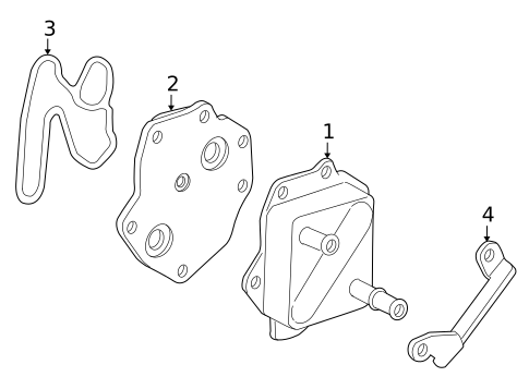 Engine Oil Cooler for 2013 Toyota Sequoia #0