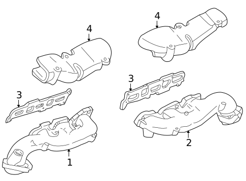 Exhaust Manifold for 2007 Ford Five Hundred #0