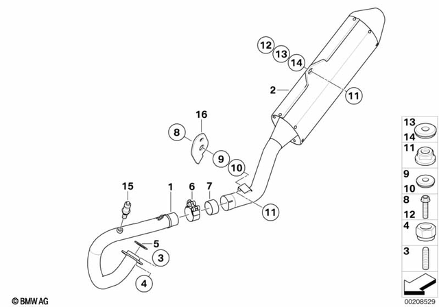 18127711117 - : Gasket                    for BMW-Motorrad Image