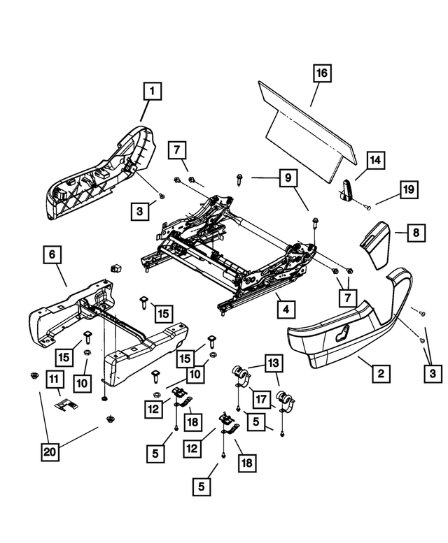 1JB071S3AA - Interior Trim: Lumbar Handle for Chrysler: Town &amp; Country | Dodge: Grand Caravan Image