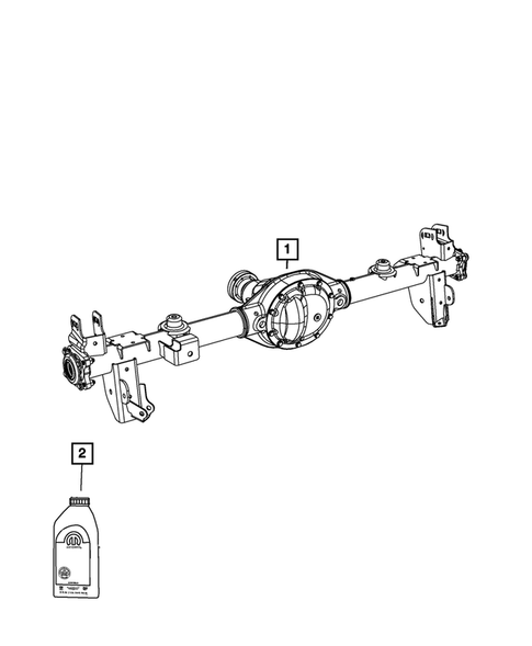 Rear Axle Assembly for 2019 Jeep Wrangler #1