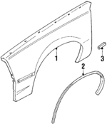 14093535 - Body: Fender for Cadillac: Cimarron | Chevrolet: Cavalier Image