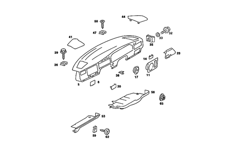 Instrument Panel for 1989 Mercedes-Benz 190D #0