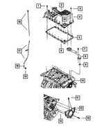 4593588AA - 4.0L Gas; Engine: Windage Tray for Mopar Image
